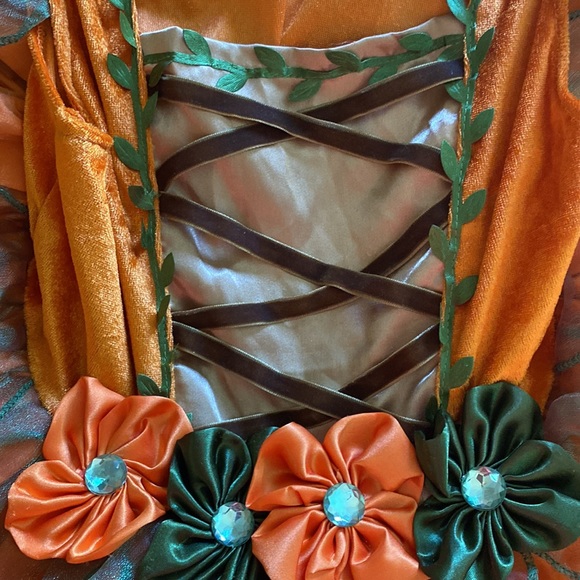 BEAUTIFUL 🧡💚FAIRY💚🧡 DRESS SIZE 4T-5T 🌟LIKE NEW🌟 - Picture 7 of 13
